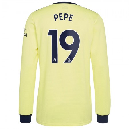 Billiga Fotbollströjor Arsenal Nicolas Pepe 19 Borta tröja 2021/22 Långärmad